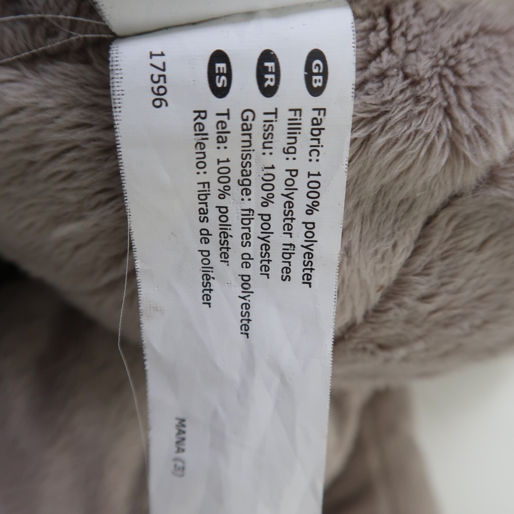 24" IKEA Big Plush Elephant Stuffed Animal Jungle Large Super Soft Gray Floppy - Picture 6 of 7